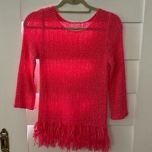 XS Lily Pulitzer pascha pink brunswick sweater